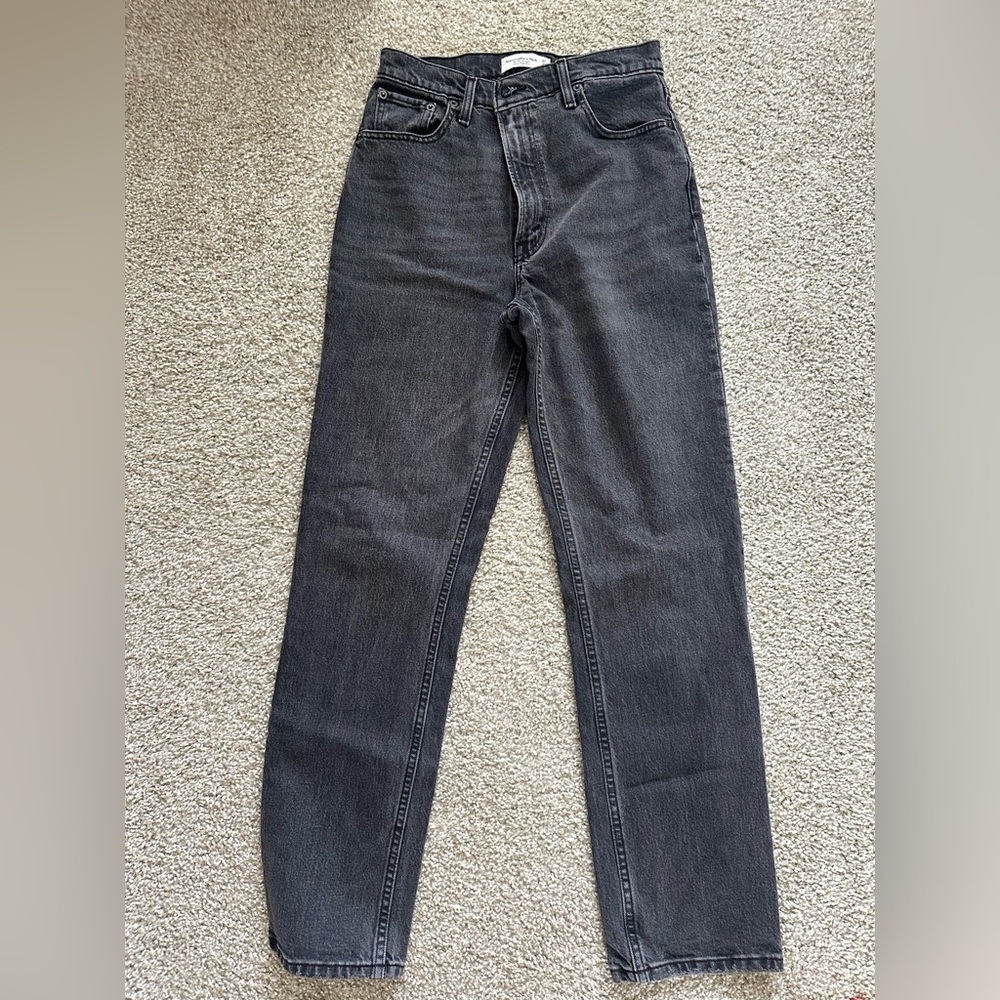 Abercrombie & Fitch Dark Gray Men's Jeans